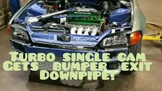 Turbo Single Cam Gets Some Custom Fab Exhaust!