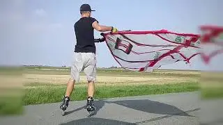 DIY Kitewing ,  kitesurfing/windsurfing na rolkach