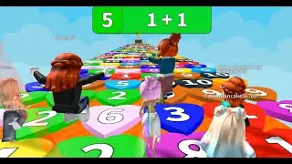 Math Block Race! Reward! Wins! 4165 Trophys! Roblox! Funny Moments!