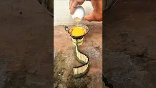 Spiral Matchstick Egg Cooking Experiment | Amazing DIY Fire Trick