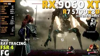 RX 9060 XT + Ryzen 7 5700x3D | 22 Games Tested | RT, FSR 4, FG On/Off (1440P)