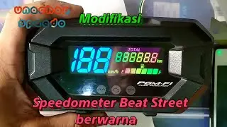 Tutorial modif Speedometer Beat Street pelangi