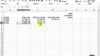 Microsoft Excel 2013 Tutorial 27  Adding & Subtracting Dates