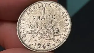 1969 France 1 Franc Coin &bull;&nbsp;Values, Information, Mintage, History, and More