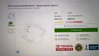 2019-2021 Toyota RAV4 Windshield Replacement cost with Calibration.