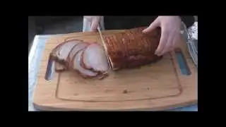 Flæskesteg på kulgrill