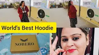 I can&rsquo;t believe this Hoodie has so many features - Travel Hoodie by Nobero #wintercollection