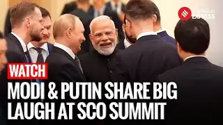 SCO Summit: PM Modi, Putin & Jinping Share Light Moments Ahead of Bilateral Talks | Modi Putin Meet