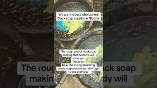 Massive production on the most strong bleaching black soap
