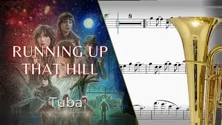 Running Up That Hill &ndash; Tuba Sheet Music 🎶 | Stranger Things (Scrolling Score)