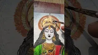 #saraswati art#drawing #ytshort