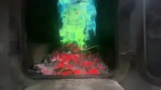 Blue/Green fire at B100C | Filmed 20 June 2023