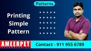 Pattern Programming | How to Print Simple Pattern | Ameerpet Technologies