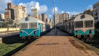 رحلة قطار أبو قير من محطة أبو قير الي محطة سيدي جابر