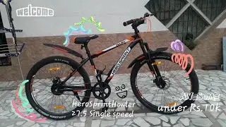 Hero Sprint Howler 27.5 single speed cycle under Rs 10k Review | Nishiv Malhotra