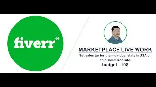 live marketplace work on fiverr - set sale tax for individual state