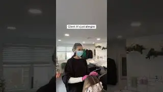 Working in the salon during flu season be like #hairstylistproblems #fluseason