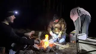 Bushcraft camping in Arkansas.
