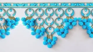 Tutorial Amazing Woolen Door Hanging Toran Making At Home / Woolen Craft / Wall Hanging Ideas 237