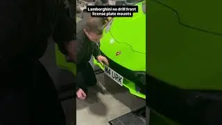 The ultimate license plate holder for a Lamborghini no holes
