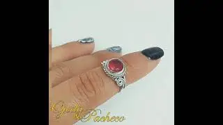 Anillo Piedra Rubi mate