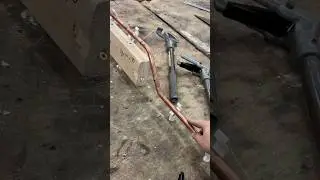 How to bend perfect 45 degree sets in copper pipe! #asmr #diy #tools #plumbing #shorts #subscribe