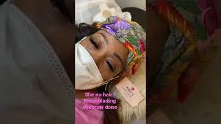 Microblading eyebrow done ! She no hair