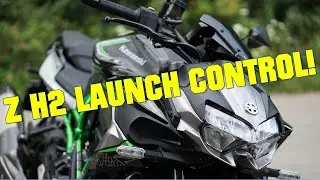 Kawasaki Z H2 0-100 KMH 0-60 MPH using LAUNCH CONTROL