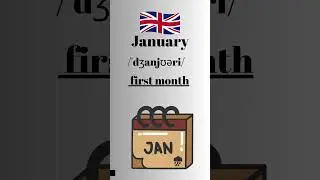How to Pronounce January in English British Accent #learnenglish #learnenglishtogether