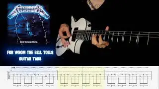 Metallica - For Whom The Bell Tolls (кавер на гитаре с табулатурой)