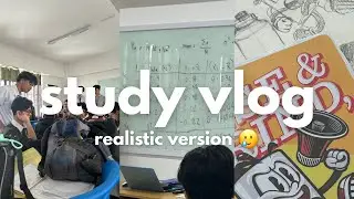 study vlog ; ph | tired stem student life..? studying, stress, and surviving !!