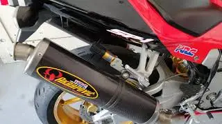 2000 Honda VTR1000 SP1 - RC51 - Akrapovic exhaust sound