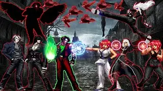 Kung Fu Fighters Girls Team Vs Dark Kyo Kausangi Team [Mugen KOF]