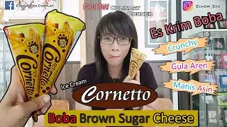 ICE CREAM BOBA - Cornetto Boba Brown Sugar Cheese
