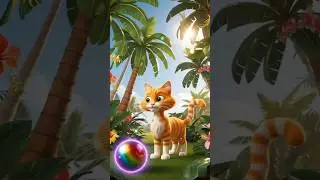 Orange Cat and the Magic Jungle Friends 🐱✨ | Fun Animal Adventure for Kids.