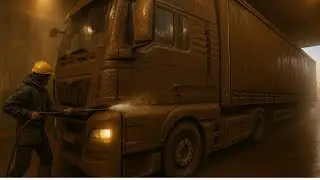 Epic Mud Wash! MAN Heavy Truck Deep Cleaning Transformation | Roadside Detailing