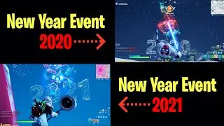 Fortnite New Year Event 2020 vs New Year Event 2021