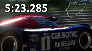 Can you beat my lil bro's lap? Nissan R92CP Nürburgring 5:23.285 (GT Sport)