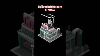 #LEGO City Modular Car Dealership &ndash; 10260 Downtown Diner Alternative Build #viralvideo #