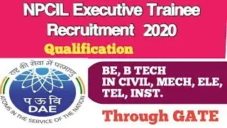 NPCIL Recruitment 2020 | Salary ₹56,100 | Final Year Eligible 🔥🔥🔥 | Latest Jobs 2020