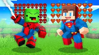 How JJ and Mikey Became Superman and Spiderman in Minecraft? - Maizen