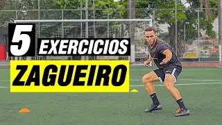 TREINO PARA ZAGUEIRO | 5 EXERCICIOS PARA ZAGUEIRO | TREINO FÍSICO E TÉCNICO PARA ZAGUEIRO