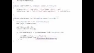 C# Edge 04 -  C# OpenFileDialog