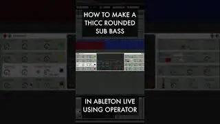 Make a THICC rounded sub bass in OPERATOR #shorts #dnb