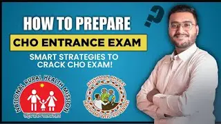 How to Prepare for CHO Entrance Exam? CHO kaise baney? | How to study for CHO exam 🔥 #cho