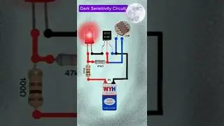 🌕Dark Sensitivity Circuit | Electrical Circuit Working Explanation #shorts #tech #battery