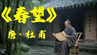 🌅《春望》是唐代大诗人杜甫创作的一首诗。《春望》的创作背景是在至德二年春，身处沦陷区的杜甫目睹了长安城一片萧条零落的景象，便写下了这首传诵千古的名作。#llss  #古诗词 #中华文化
