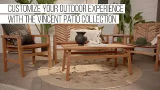 Vincent Chevron Outdoor Patio Chat Set - Brown