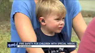 Children with special needs learn fire safety