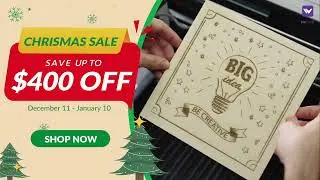 Make every gift unforgettable with WeCreat Vision Laser Engraver & Cutter